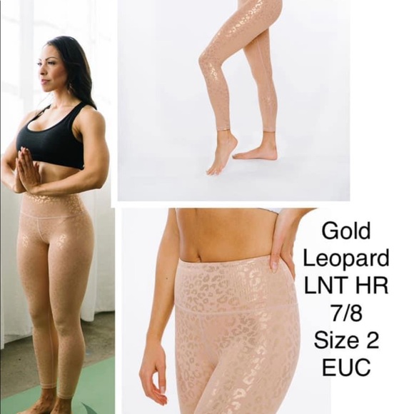 Zyia - Gold Leopard ‘Light n Tight’ Legging - Picture 1 of 1
